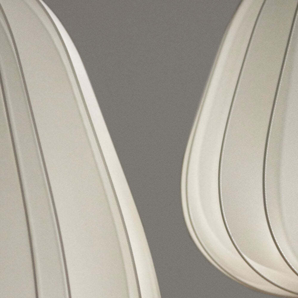Ritta Moderne Metallo Tessuto Lampade a Sospensione Beige Grigio Soggiorno