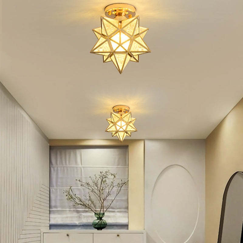 Bella Classica Metallo PVC Plafoniera Nero Oro Camera da letto Soggiorno