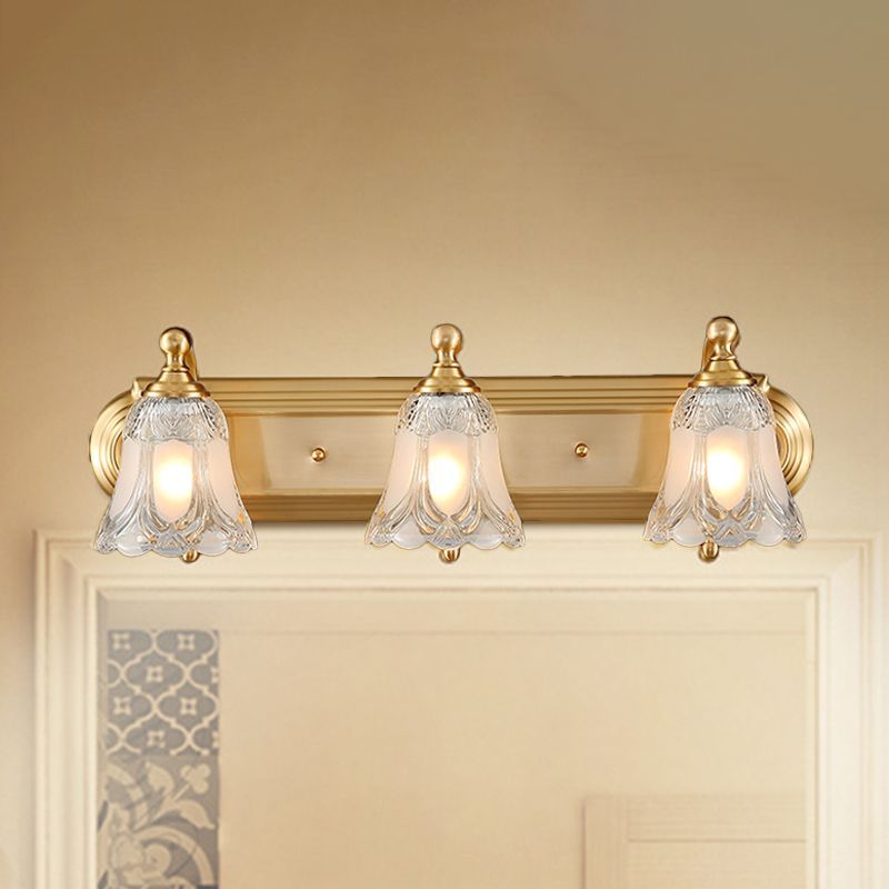 Félicie Fiore Oro Lampade da Specchi Metallo/Vetro LED