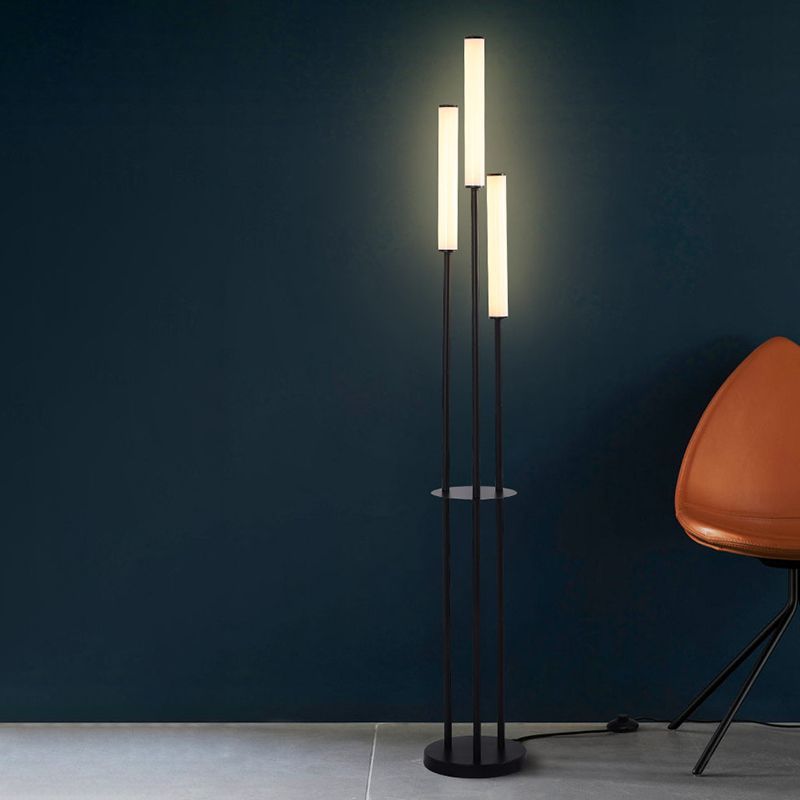 Eryn Minimalismo LED Lineare Lampade da Terra Nero Metallo Acrilico Soggiorno/Camera da Letto/Sala Studio