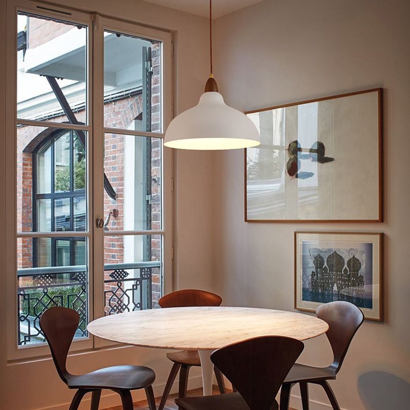 Morandi Minimalista Rotondo Metallo Lampade a Sospensione Bianco