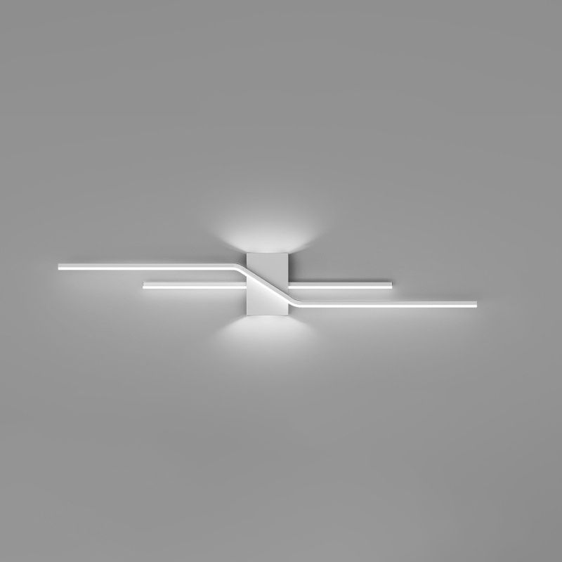 Alana Minimalista LED Lineare Interno Metallo Applique da Parete Nero/Bianco Bagno/Soggiorno/Camera da Letto