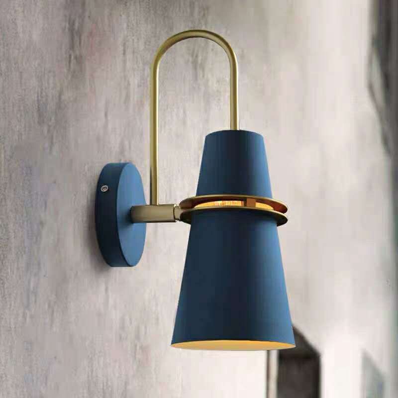 Morandi Appllique Metallo Nero/Bianco/Blu Cono Moderna