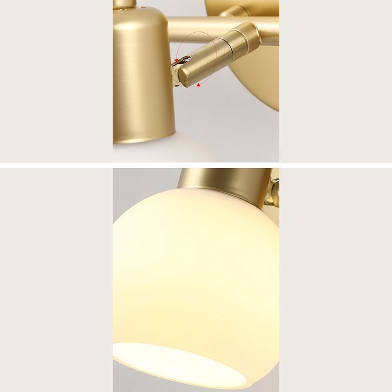 Valentina Oro Globo Lampade da Specchi Metallo/Vetro