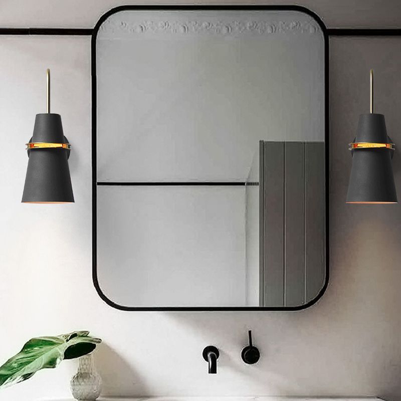 Morandi Appllique Metallo Nero/Bianco/Blu Cono Moderna