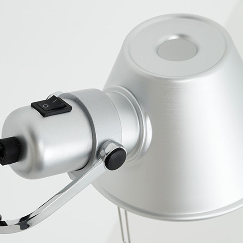 Brady Applique Dome Moderno,Metallo Regolabile,Argento,Soggiorno