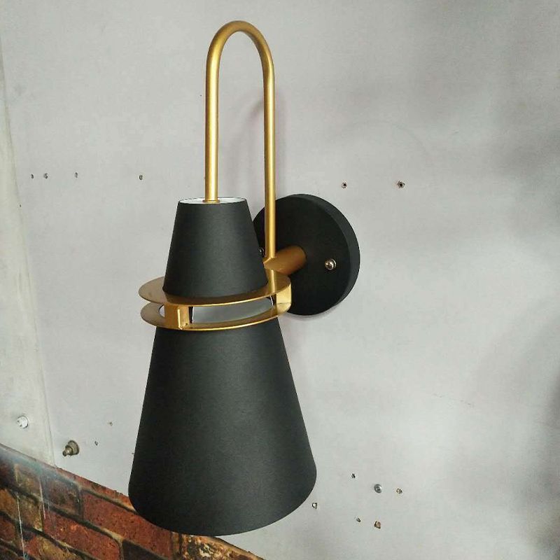 Morandi Appllique Metallo Nero/Bianco/Blu Cono Moderna