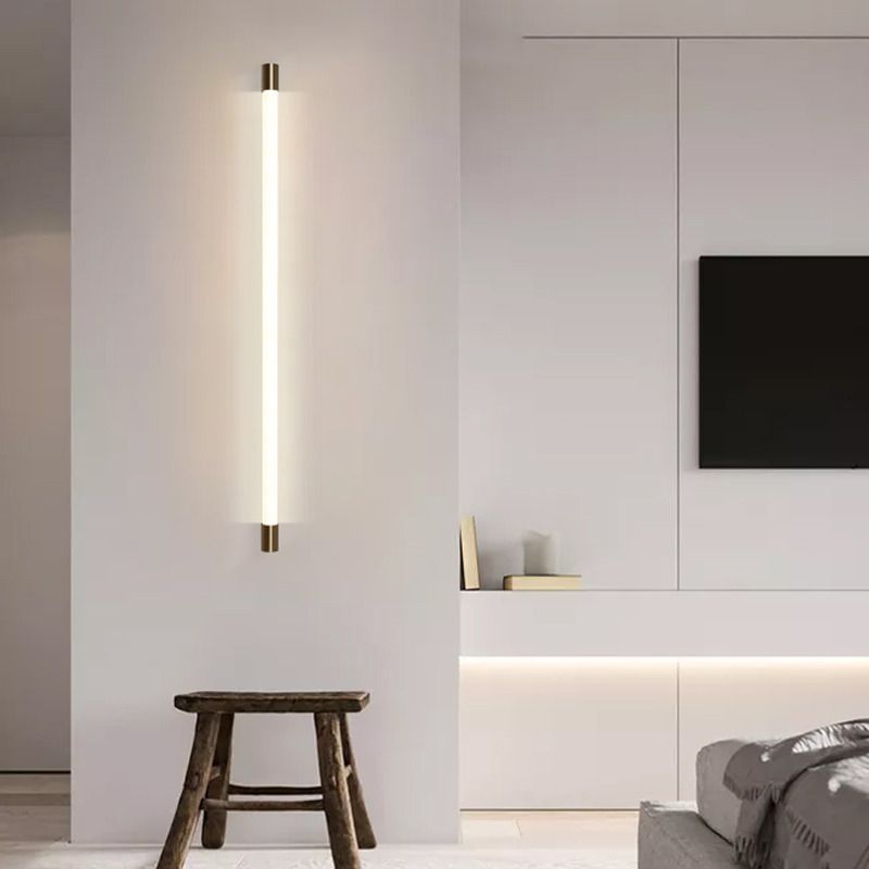 Edge Moderno Metallo Acrilico Applique Camera da Letto