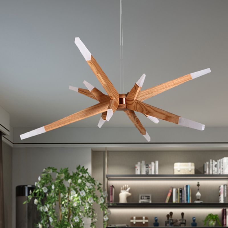 Ozawa Design LED Lampade a Sospensione Naturale Filiale Legno Fatto a Mano Soggiorno/Camera da Letto