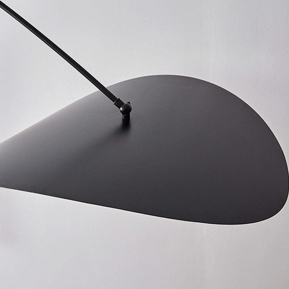 Carins Minimalista LED Lampada a Sospensione Metallo Nero/Oro Lotus Foglia Soggiorno/Camera da Letto