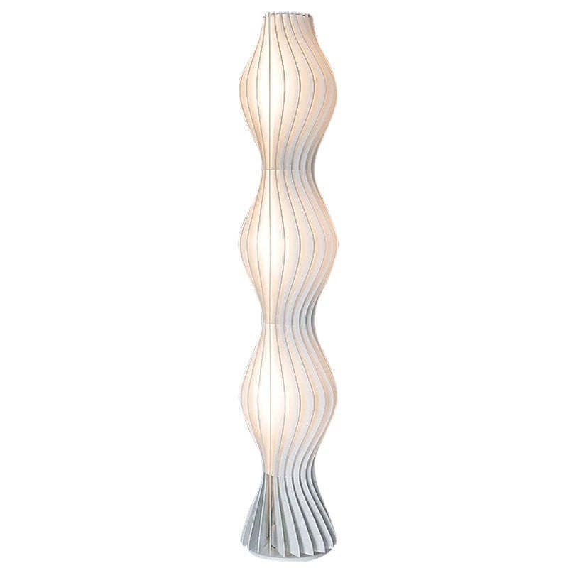 Salgado Moderno LED Lampade da Terra Artistico Acrilico Bianco Onda Soggiorno/Camera da Letto