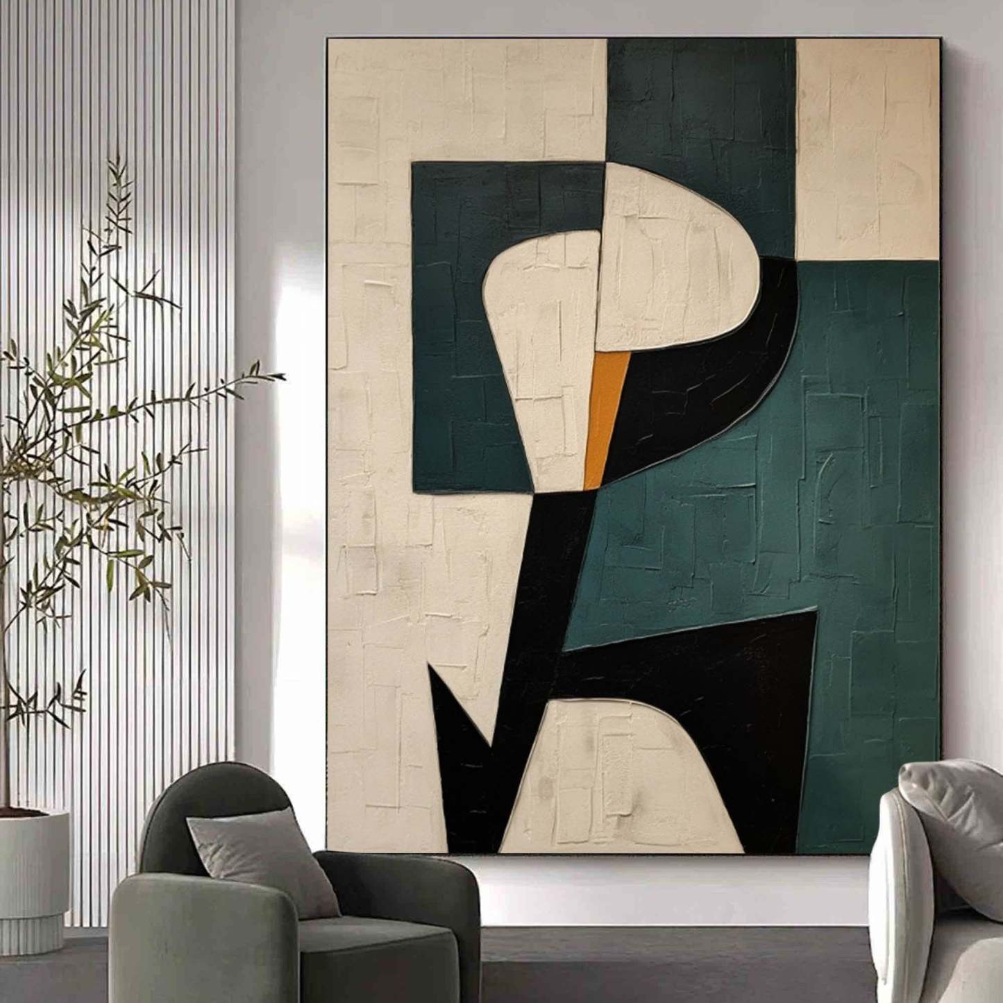 Wabi-Sabi Minimalism Canvas Wall Art Framed Living Room | Las Sola