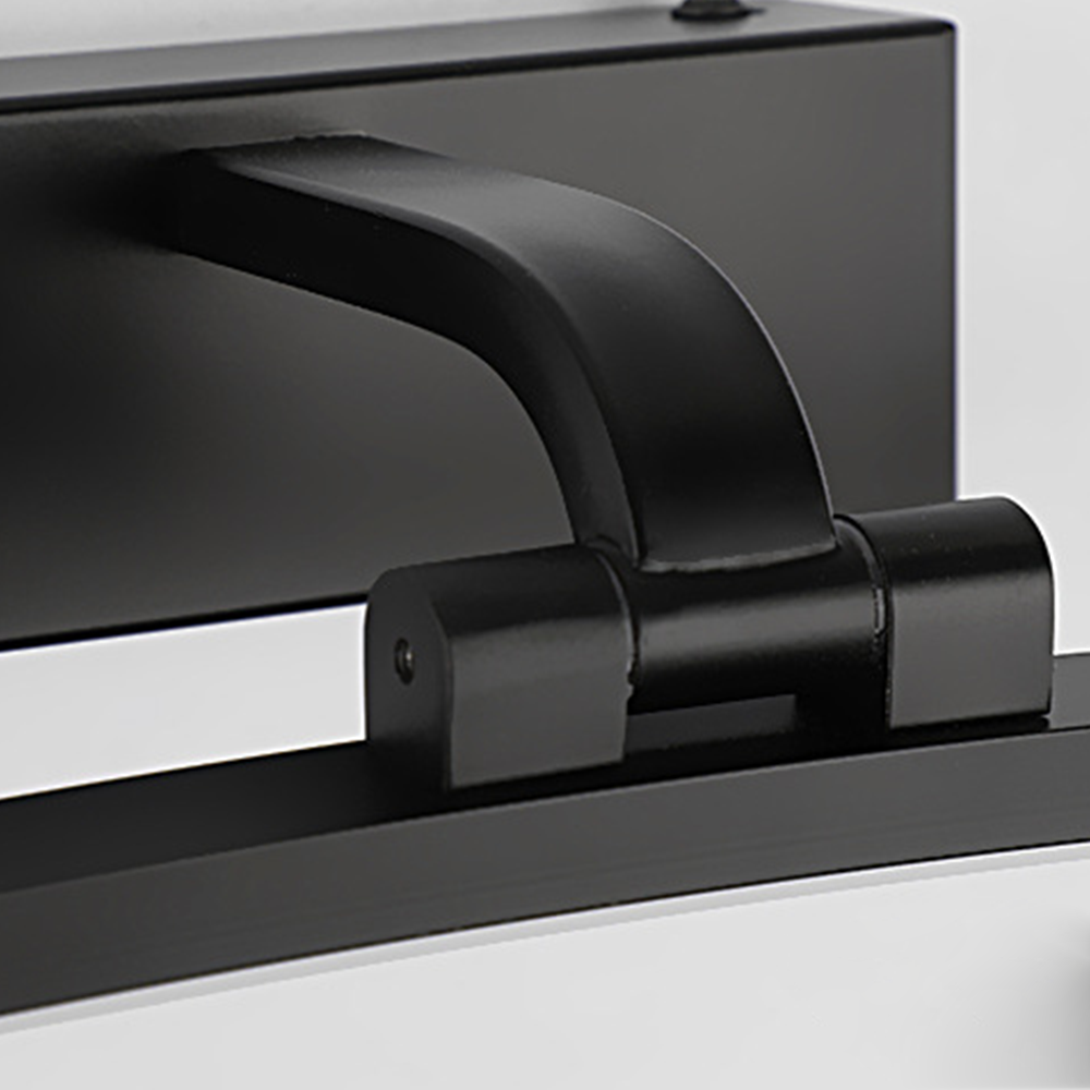 Edge Minimalismo Classico LED Applique Metallo Bianco/Nero Specchio Bagno