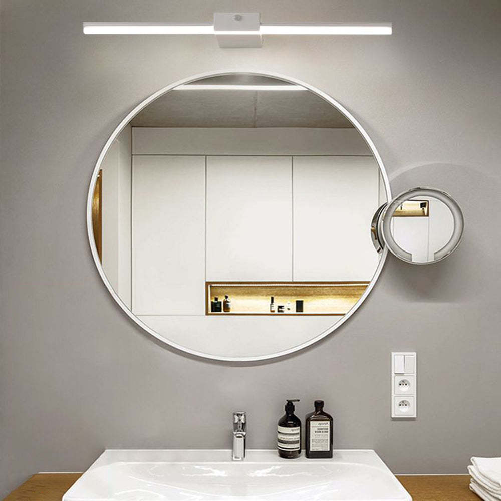 Edge Minimalista Lineare Metallo Applique Nero/Bianco Bagno