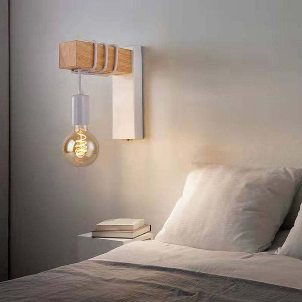 Alessio Industriale LED Applique Metallo Bianco/Nero Soggiorno/Camera da Letto