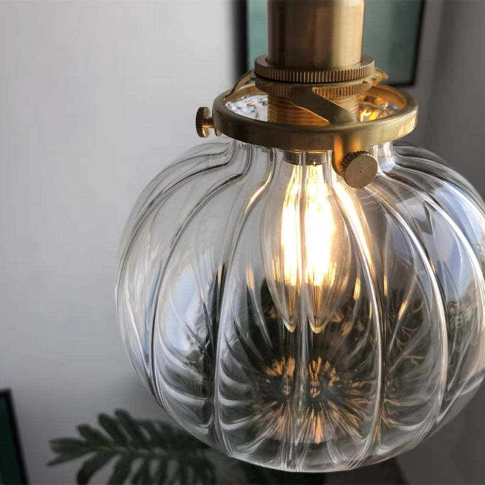 Hailie Retro Oval Vetro Metallo Lampade a Sospensione