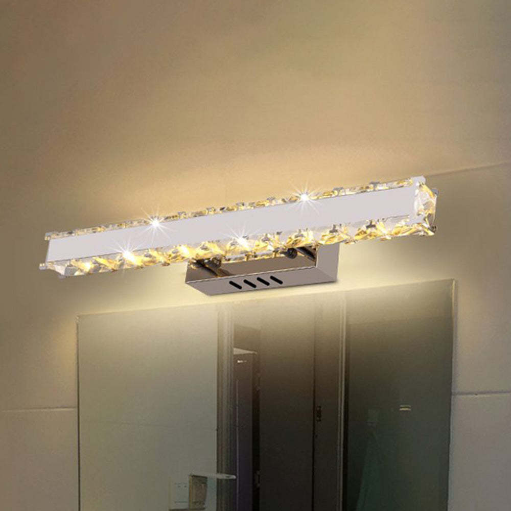 Kristy Moderno Classico LED Applique Metallo Specchio Bagno Oro