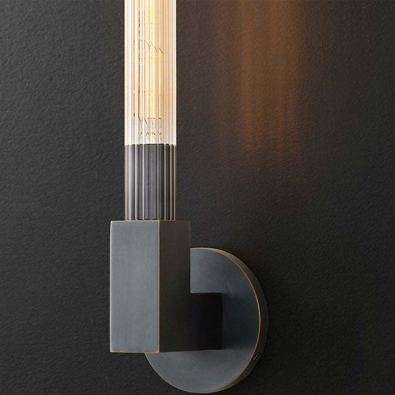 Quinn Nordico Metallo Vetro Applique Ristorante Camera da Letto
