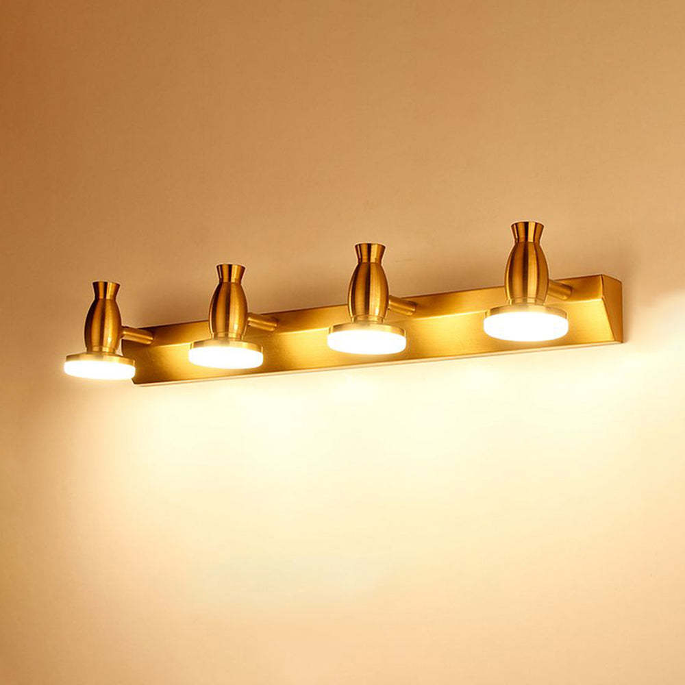 Leigh Moderno LED Applique Lusso Multi Metallo Specchio Impermeabile Oro Bagno