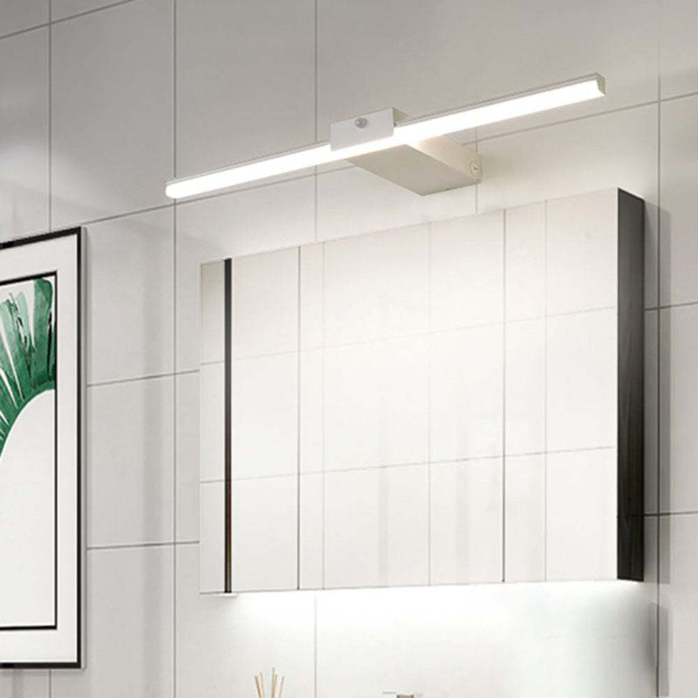 Edge Minimalista Lineare Metallo Applique Nero/Bianco Bagno