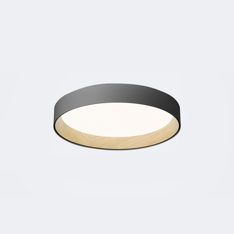Quinn Moderne LED Plafoniere Metallo Bianca/Grigia/Nera Rotonda