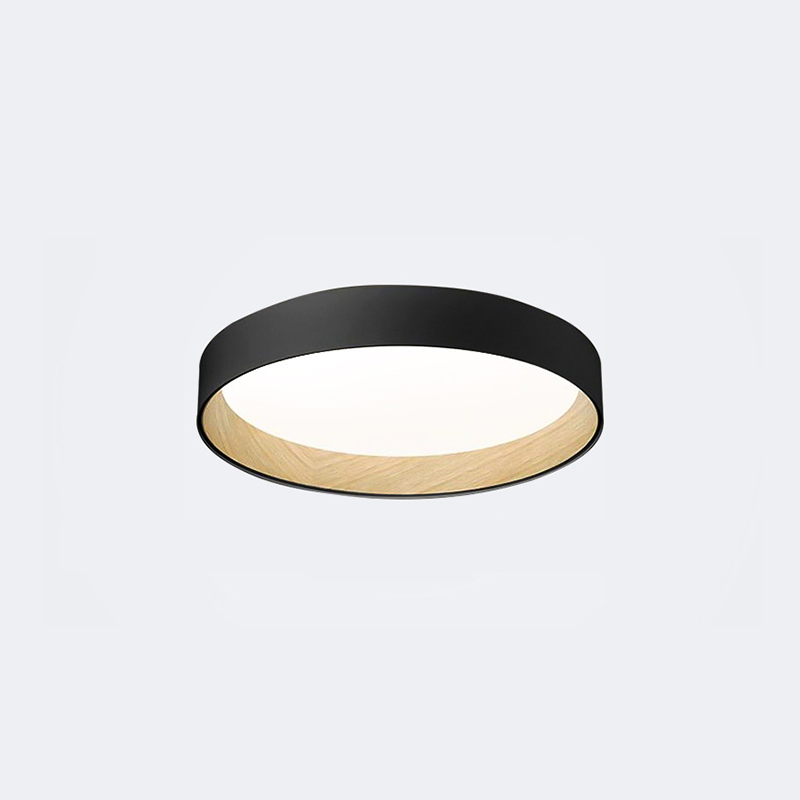 Quinn Moderne LED Plafoniere Metallo Bianca/Grigia/Nera Rotonda
