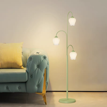 Lily Lampade da Terra Metallo 3 luci Metallo /Vetro LED