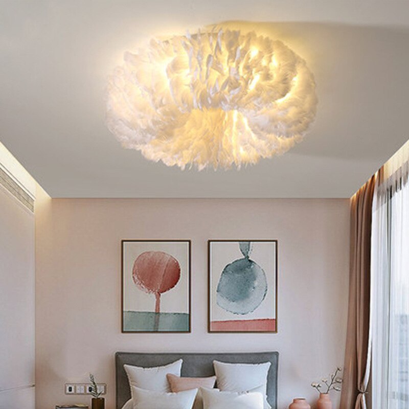 O'Moore Plafoniera Piuma Camera da Letto Moderna