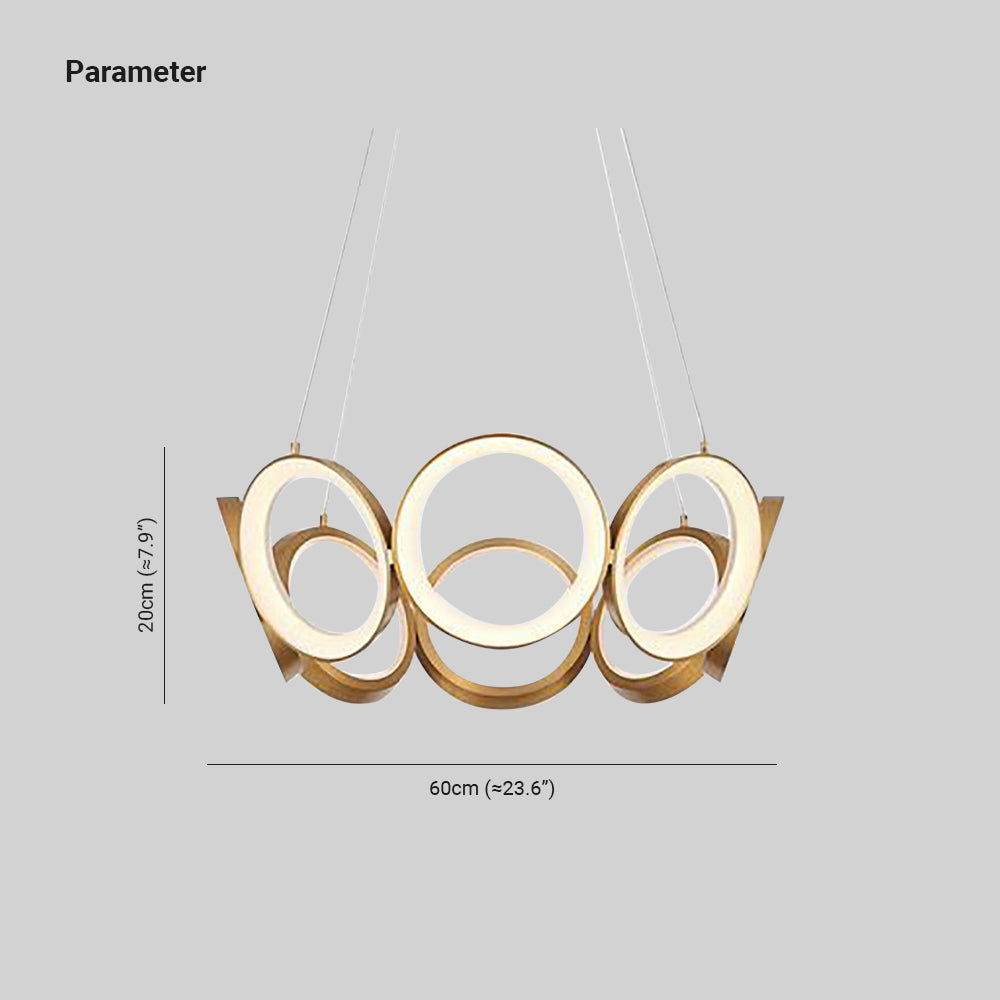 Arisha Lampade och Sospensione Metallo LED Luce Calda/Luce Bianca