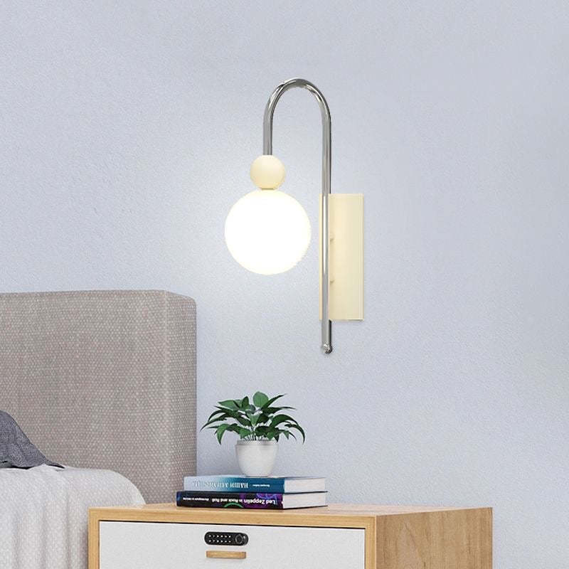 Morandi Moderno LED Metallo Vetro Applique Camera da Letto Corridoio