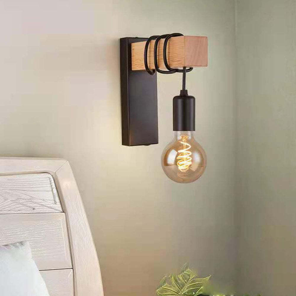 Alessio Industriale LED Applique Metallo Bianco/Nero Soggiorno/Camera da Letto