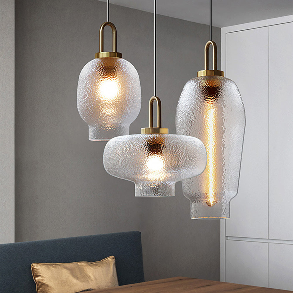 Hailie Minimalista LED Smerigliato Lampade a Sospensione Oro Vetro Metallo Soggiorno/Camera da Letto/Sala Studio
