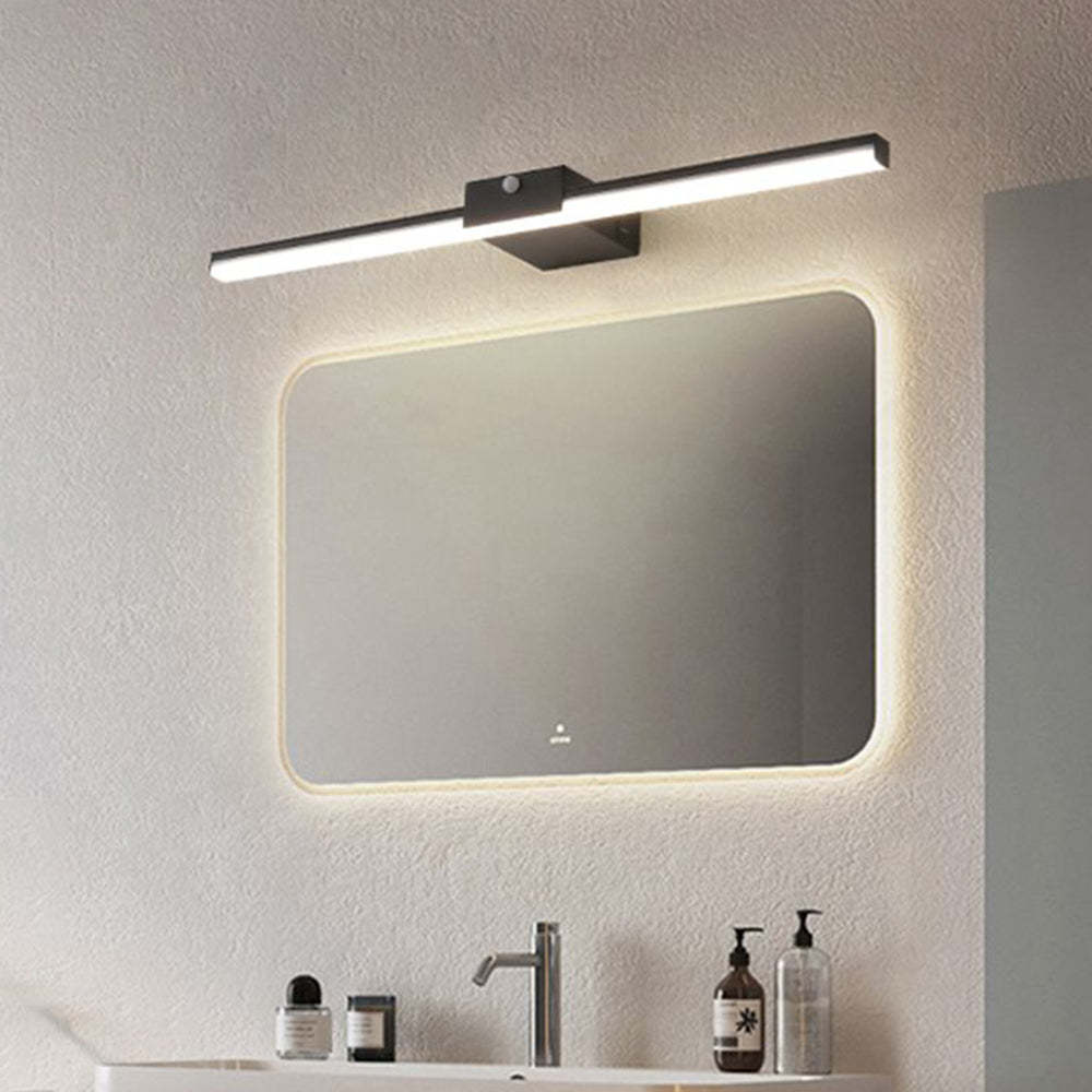 Edge Minimalista Lineare Metallo Applique Nero/Bianco Bagno