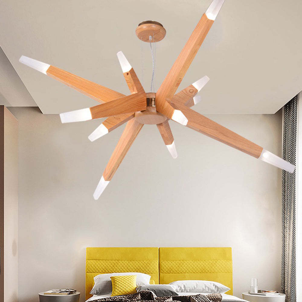 Ozawa Design LED Lampade a Sospensione Naturale Filiale Legno Fatto a Mano Soggiorno/Camera da Letto
