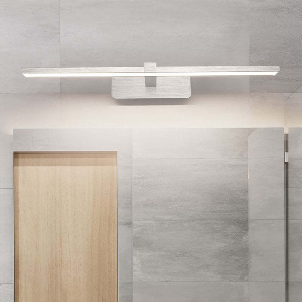 Leigh Minimalismo Rettangolo LED Applique Impermeabile Metallo Bianco Specchio Bagno