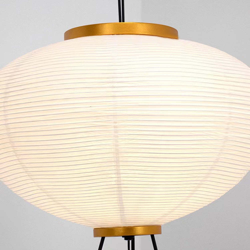 Renée Moderne Minimalista Treppiede Lanterna Carta Lampade da Terra Bianco