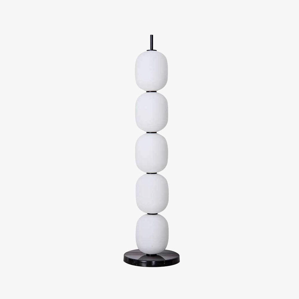 Valentina Moderne LED Lampada da Terra Vetro Bianco Camera da Letto