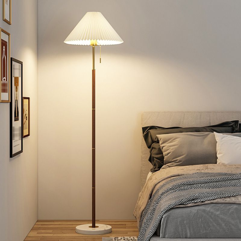 Ozawa Moderno Minimalista Plissettato Lampade da Terra Metallo Marmo