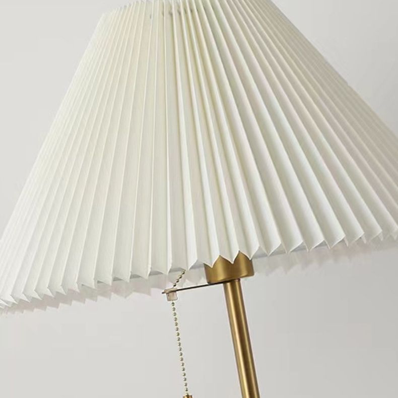 Ozawa Moderno Minimalista Plissettato Lampade da Terra Metallo Marmo