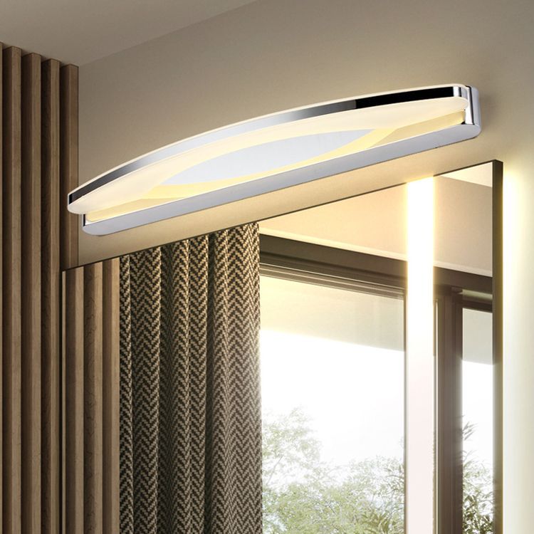 Leigh Applique Cromo Ovale Camera da Letto/Bagno Minimalista
