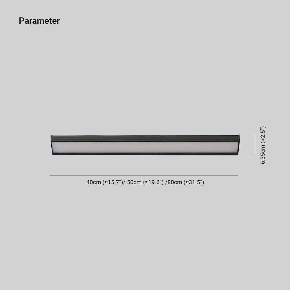 Orr Minimalist Metal Linear Trigonal Columnar Sconce Wall Lamp, Black/White