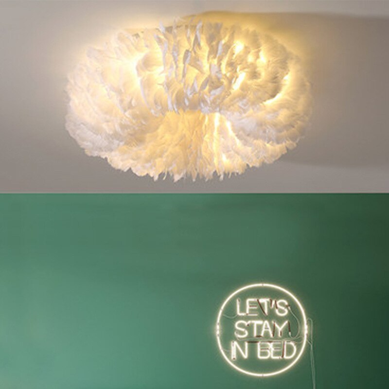 O'Moore Plafoniera Piuma Camera da Letto Moderna