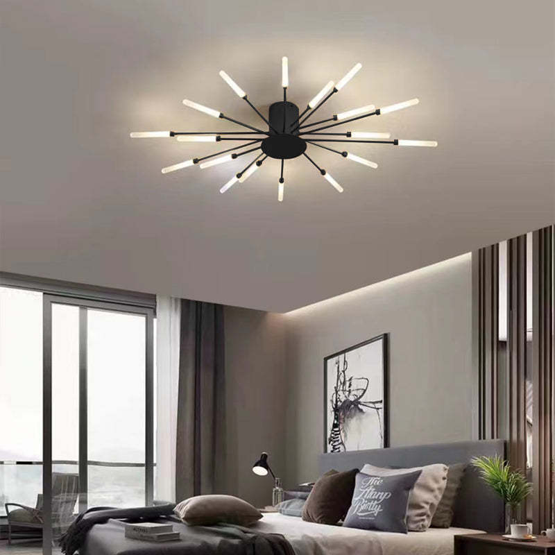 Lowry Moderni LED Montaggio Incasso Plafoniere Fuochi Artificiali Nere/Ore Soggiorno/Camera da Letto
