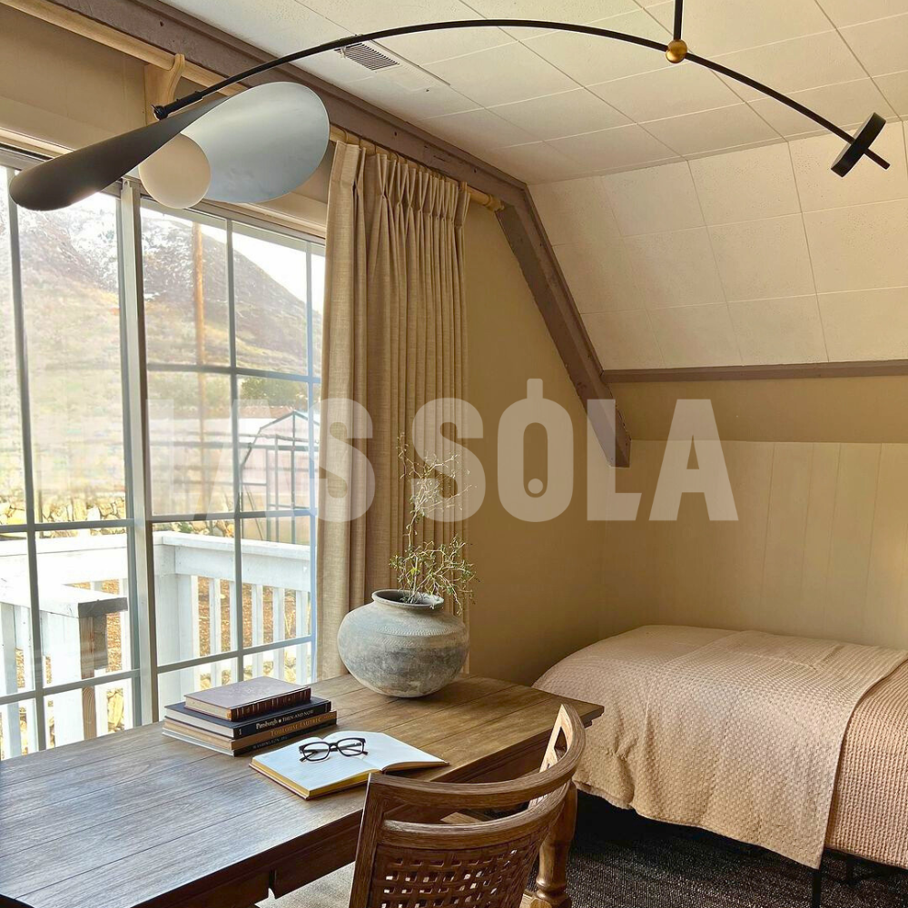 Carins Minimalista LED Lampada a Sospensione Metallo Nero/Oro Lotus Foglia Soggiorno/Camera da Letto