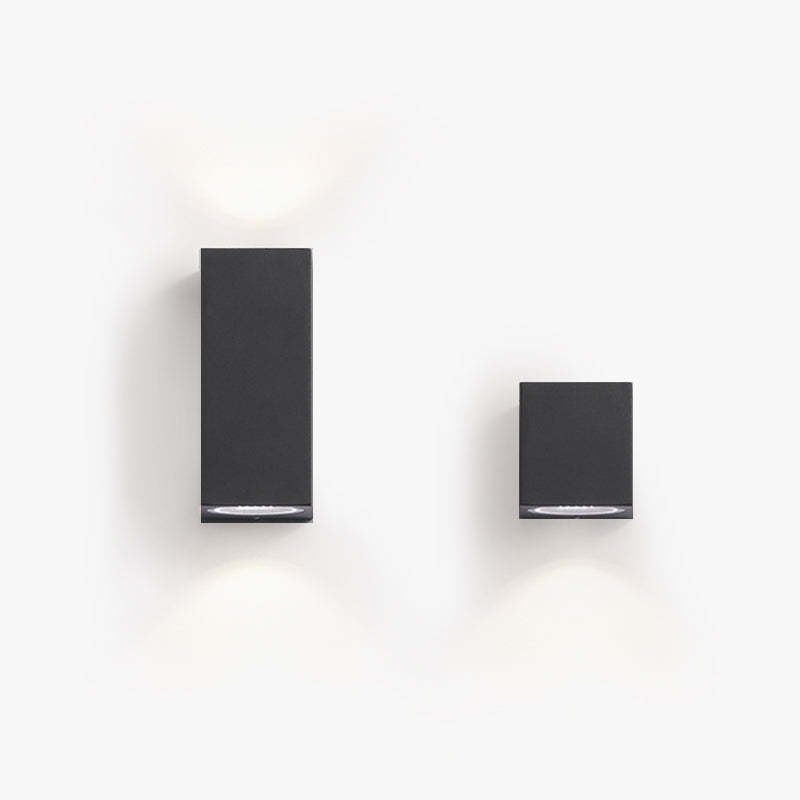 Orr Moderne LED Lampade da Esterno Metallo Nero Quadrato Minimalista