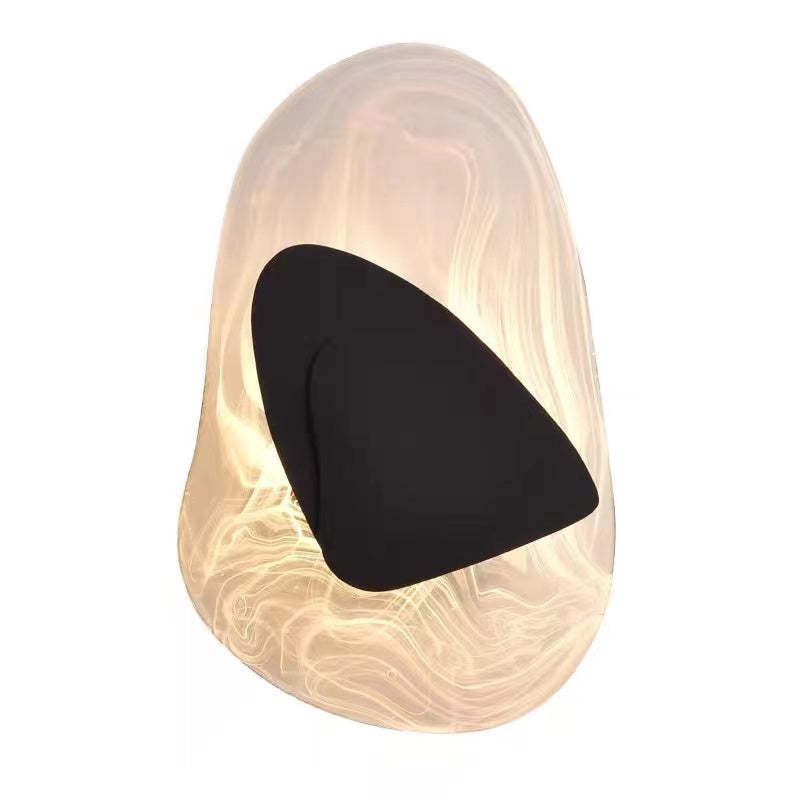 Chan Moderno LED Arte Deco Irregolare Applique Metallo/Acrilico Nero/Oro