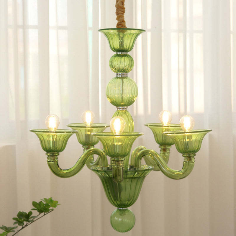 Silva Retro Lampadari Metallo Vetro Sala da Pranzo Soggiorno