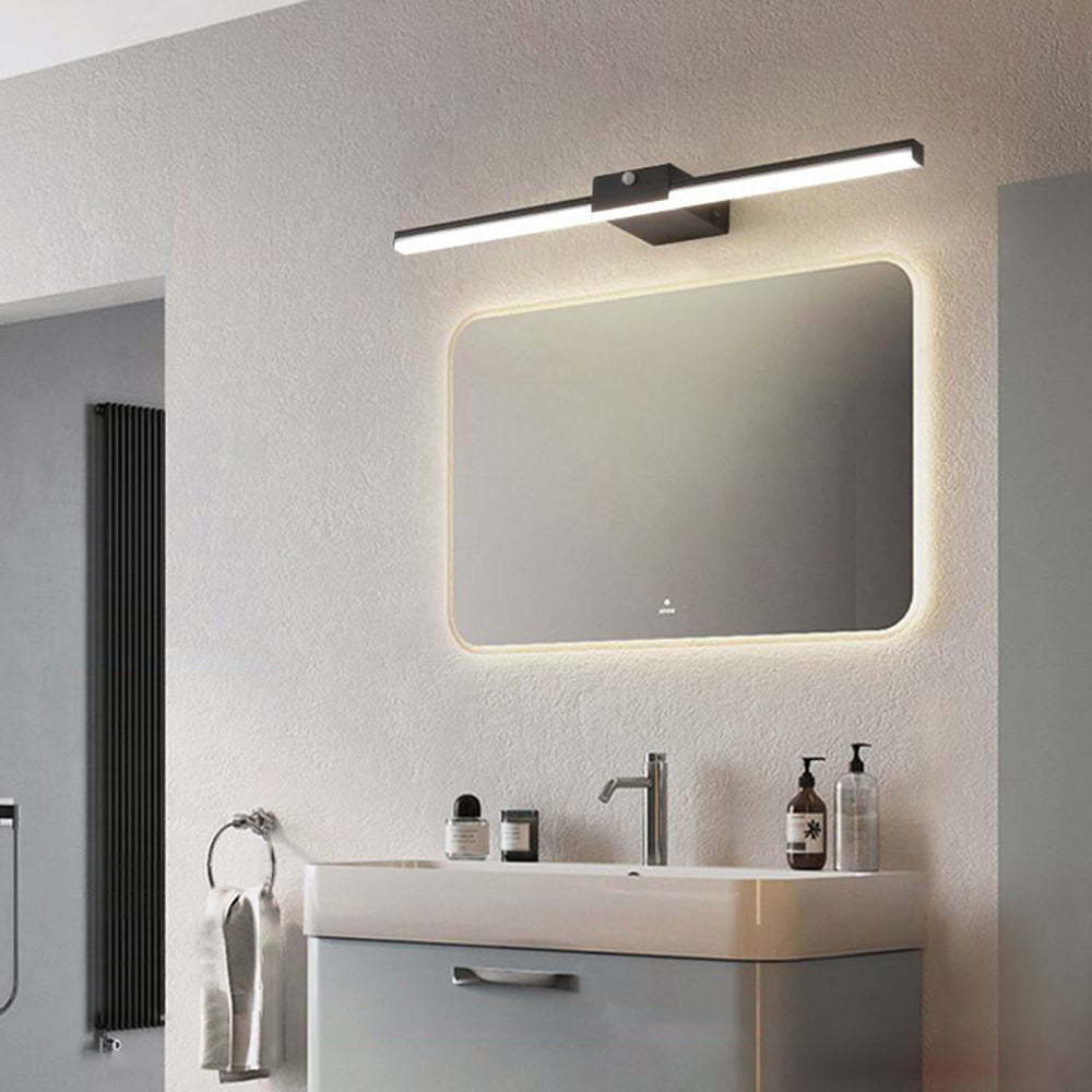 Edge Minimalista Lineare Metallo Applique Nero/Bianco Bagno