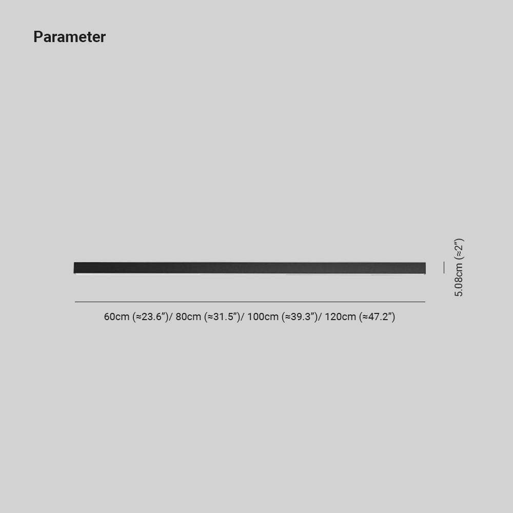 Edge Moderne Lineare Design LED Plafoniere Economico Metallo Nere