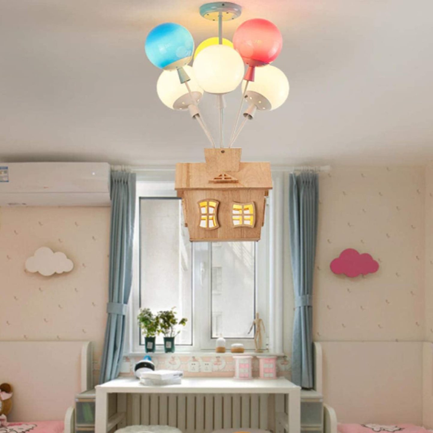 Fateh Moderno Metallo/Acrilico/Legno Plafoniera Multicolore Camera da letto/Soggiorno